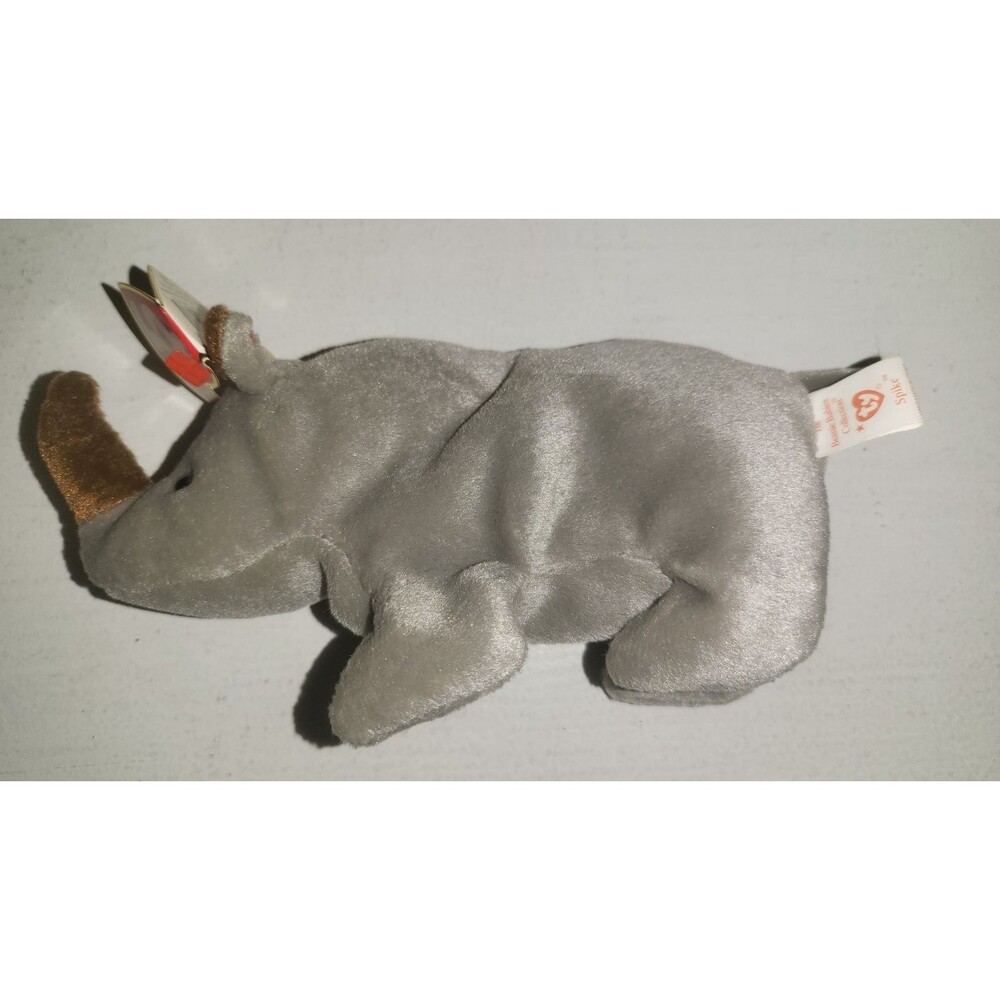 TY Beanie Baby - SPIKE the Rhino  1996 w/tags